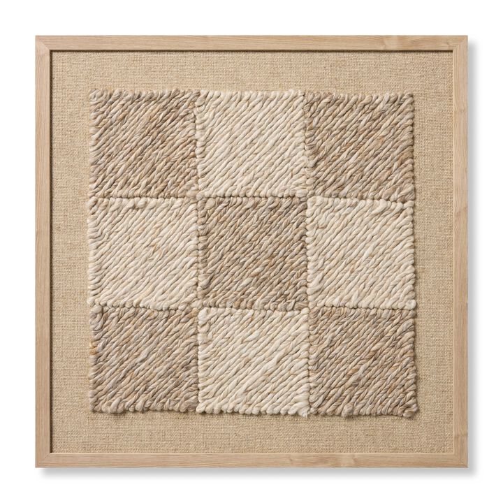 Caballero Beige/Ivory 2'8"x2'8" Wall Art